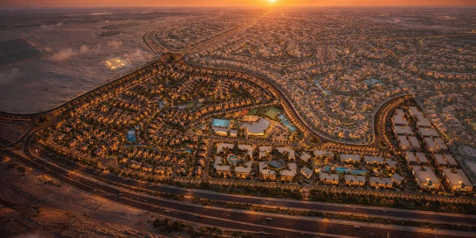 The Hillage at Azha West masterplan